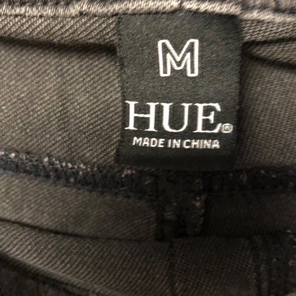 HUE BLACK LEGGINGS MD - Picture 2 of 4